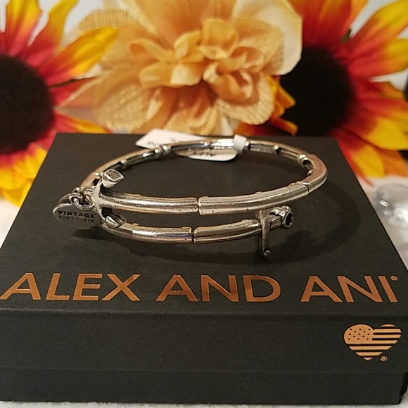 Alex and Ani Anchor wrap bracelet - Picture 6 of 7